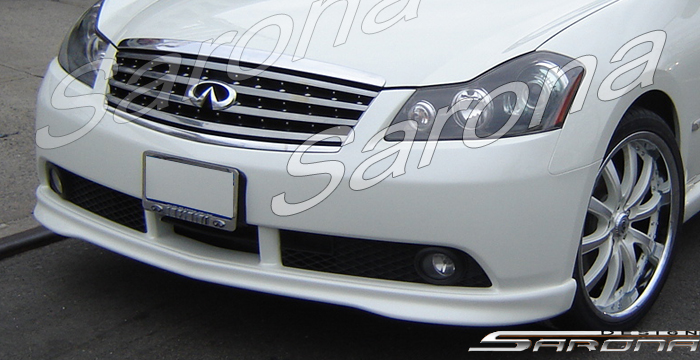 Custom Infiniti M45 Front Bumper Add-on  Sedan Front Lip/Splitter (2006 - 2007) - $325.00 (Part #IF-005-FA)